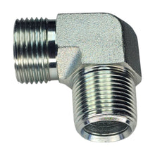 Load image into Gallery viewer, Male O-Ring Face Seal to Male NPT 90 Deg Elbow View C
