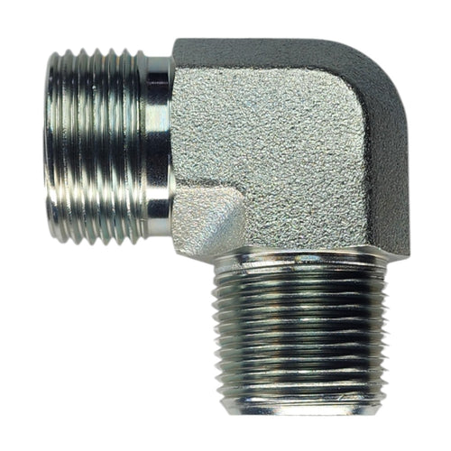 Male O-Ring Face Seal to Male NPT 90 Deg Elbow