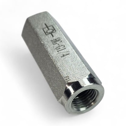 Inline Check Valve with 1/4" NPT Ports