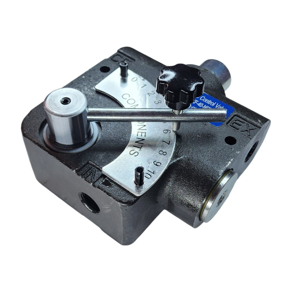 pressure compensating variable hydraulic flow control valve View C