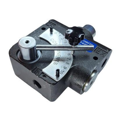 pressure compensating variable hydraulic flow control valve View C