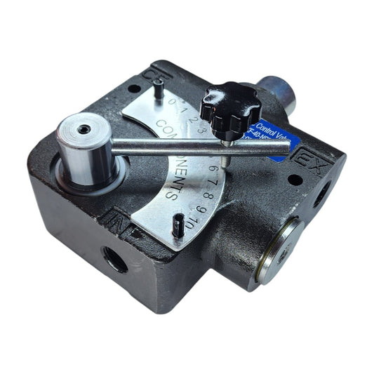 pressure compensating variable hydraulic flow control valve View C