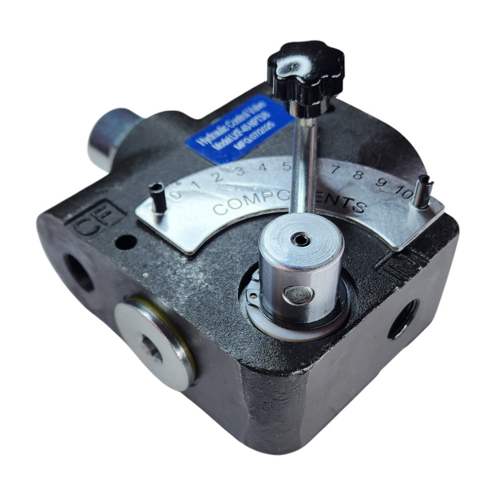 pressure compensating variable hydraulic flow control valve View D