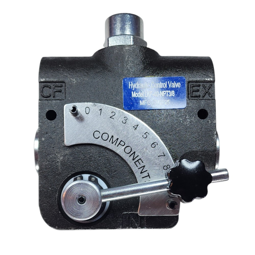 pressure compensating variable hydraulic flow control valve