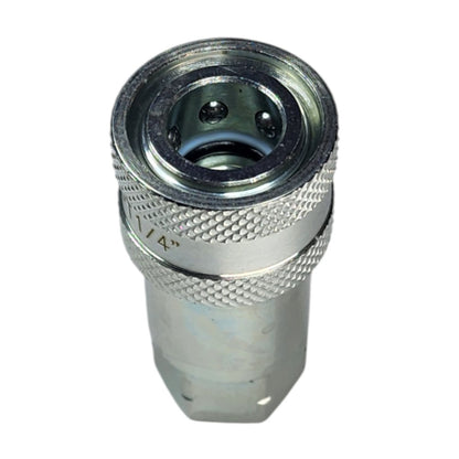ISO 7241A Female Quick Coupler with 1/4" NPT Female Port Hydraulic Fitting