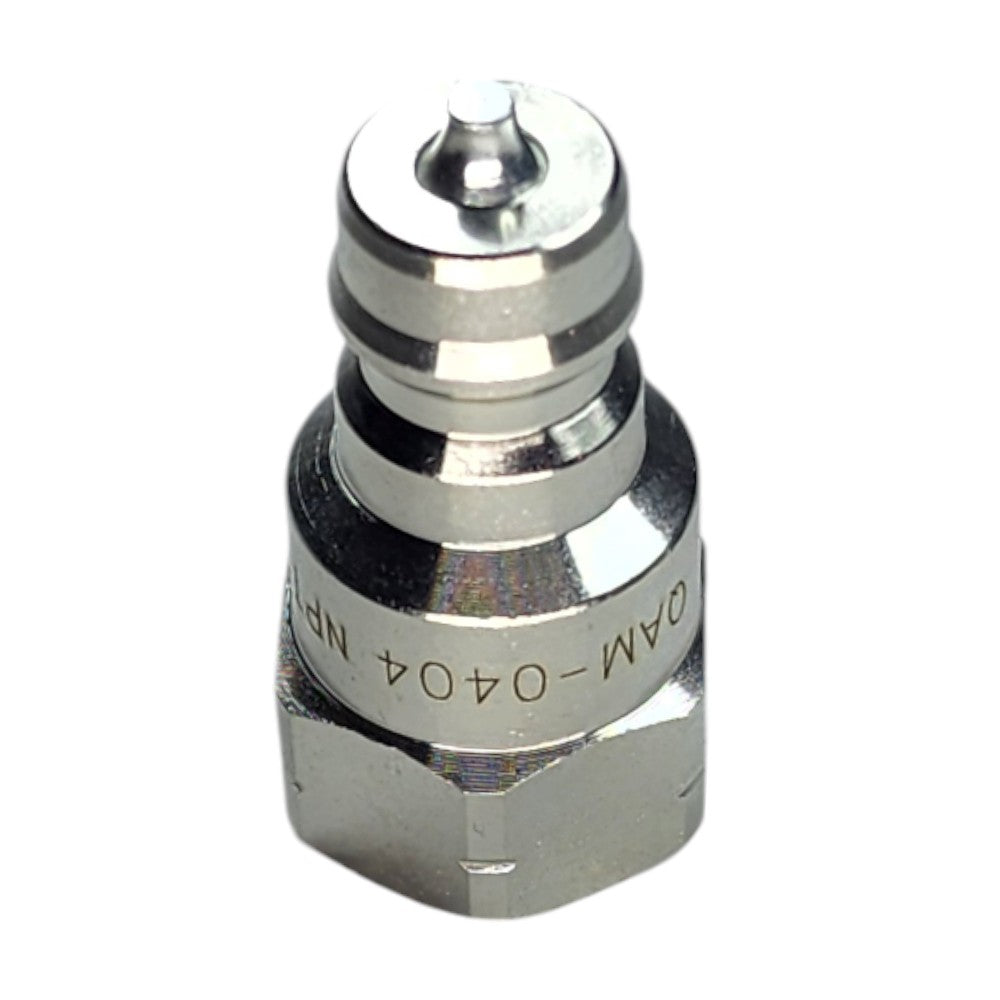 ISO 7241A Male Quick Coupler with 1/4" NPT Female Port Hydraulic Fitting