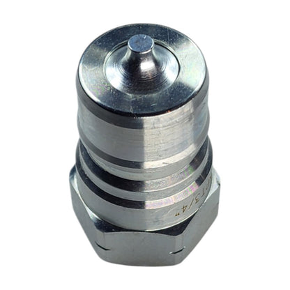 ISO 7241A Male Quick Coupler with 3/4" NPT Female Port Hydraulic Fitting