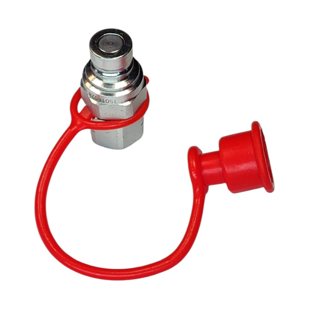 Rubber dust cap for QFM 1/4" Male flat face quick couplers ISO 16028