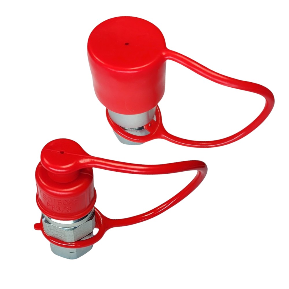 Rubber dust cap for QF series ISO 16028 quick couplers View A