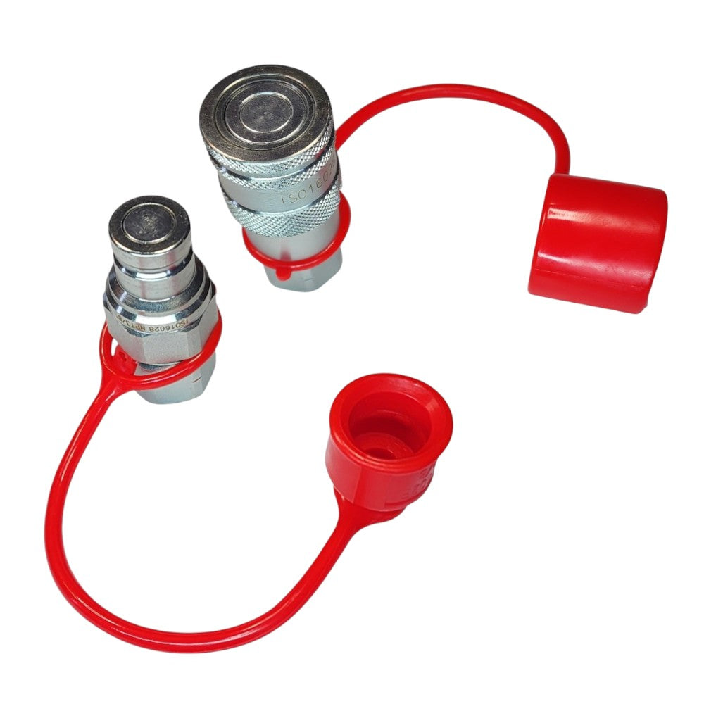 Rubber dust cap for QF series ISO 16028 quick couplers View B