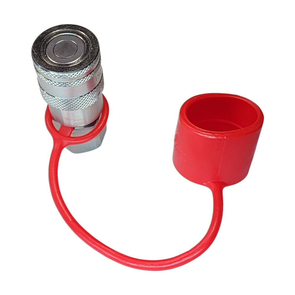 Rubber dust cap for QFF 1/4" Female flat face quick couplers ISO 16028