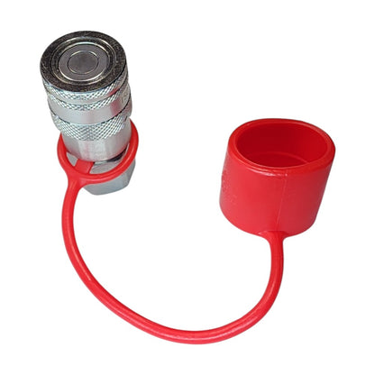 Rubber dust cap for QFF 1/4" Female flat face quick couplers ISO 16028